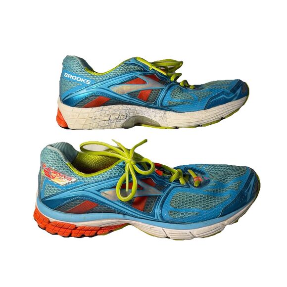 Brooks Ravenna 5 Womens Sz 11.5  B Blue/Orange/Green Running Shoes (1201491B834) - Picture 6 of 8